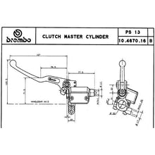Carica l&#39;immagine nel visualizzatore di Gallery, BREMBO - POMPA FRIZIONE BREMBO ASSIALE 10467016