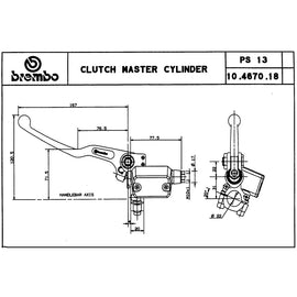 BREMBO - POMPA FRIZIONE BREMBO ASSIALE 10467018