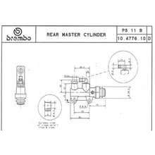 Carica l&#39;immagine nel visualizzatore Galleria, BREMBO - POMPA FRENO BREMBO POSTERIORE 10477610