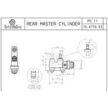 Carica l&#39;immagine nel visualizzatore di Gallery, BREMBO - POMPA FRENO BREMBO POSTERIORE 10477653