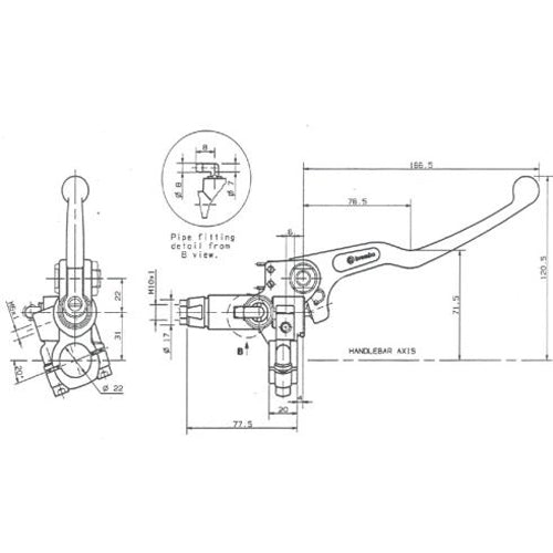 BREMBO - POMPA FRENO BREMBO ANTERIORE ASSIALE 10505310