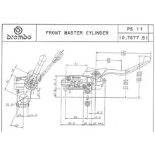 Carica l&#39;immagine nel visualizzatore Galleria, BREMBO - POMPA FRENO BREMBO ANTERIORE ASSIALE 10767751