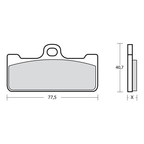 BREMBO RACING - KIT PASTIGLIE MESCOLA Z01 107684820