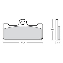 Carica l&#39;immagine nel visualizzatore Galleria, BREMBO RACING - KIT PASTIGLIE MESCOLA Z01 107684820