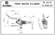 Carica l&#39;immagine nel visualizzatore di Gallery, BREMBO - POMPA FRIZIONE BREMBO ASSIALE 10920350