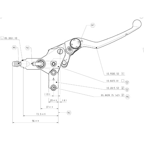 BREMBO - POMPA FRENO BREMBO ANTERIORE ASSIALE 10977010