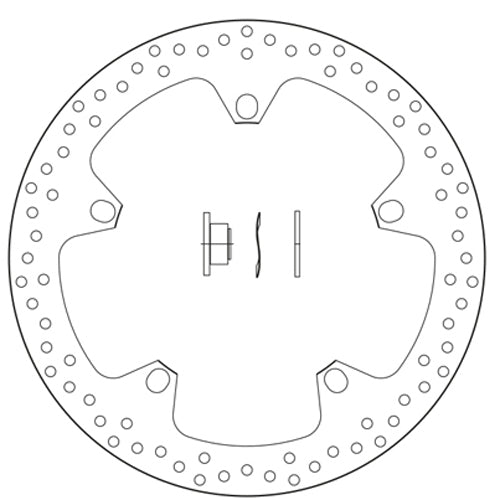 BREMBO - DISCO SERIE ORO FISSO 168B407D7 Anteriore