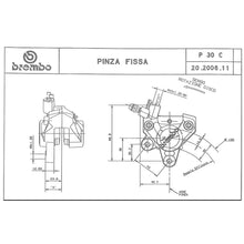 Carica l&#39;immagine nel visualizzatore Galleria, BREMBO - PINZA FISSA BREMBO 20200611