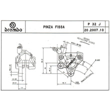 Carica l&#39;immagine nel visualizzatore Galleria, BREMBO - PINZA FISSA BREMBO 20200710