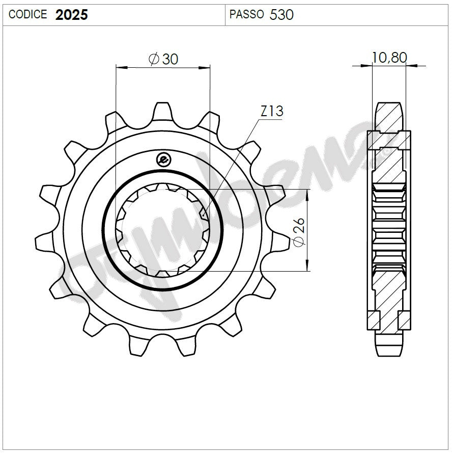 KIT TRASMISSIONE DID YAMAHA Cod. 375584000