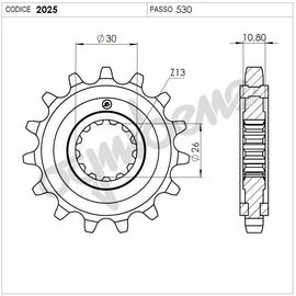 KIT TRASMISSIONE TROFEO YAMAHA Cod. 2554641645