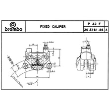 Carica l&#39;immagine nel visualizzatore di Gallery, BREMBO - PINZA FISSA BREMBO 20516186