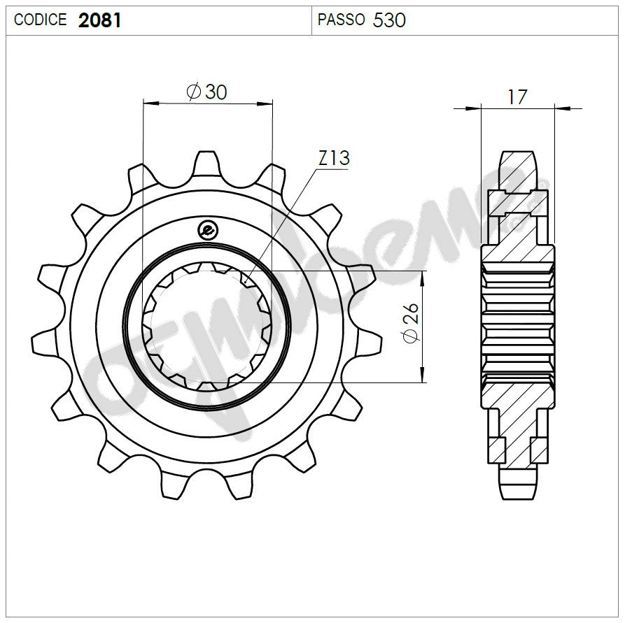 KIT TRASMISSIONE DID HONDA Cod. 3754911642