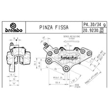 Carica l&#39;immagine nel visualizzatore di Gallery, BREMBO - PINZA FISSA ANTERIORE BREMBO 20923020