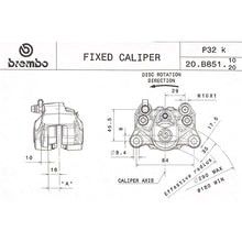 Carica l&#39;immagine nel visualizzatore Galleria, BREMBO - PINZA FISSA BREMBO 20B85120