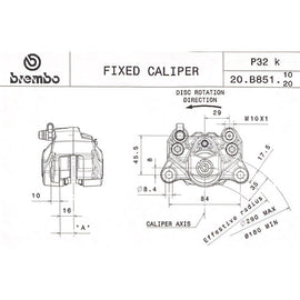 BREMBO - BREMBO 20B85120 FIXED CALIPER 