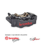 BREMBO RACING KIT PINZE RADIALI 100 MM CNC P4 32 CAFÈ RACER .484 220B47310 Anteriore