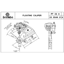 Carica l&#39;immagine nel visualizzatore di Gallery, BREMBO - PINZA FLOTTANTE BREMBO 22554921