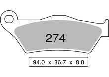 Carica l&#39;immagine nel visualizzatore Galleria, PASTIGLIE OGNIBENE NISSIN HUSQVARNA TC 125 &#39;14/21