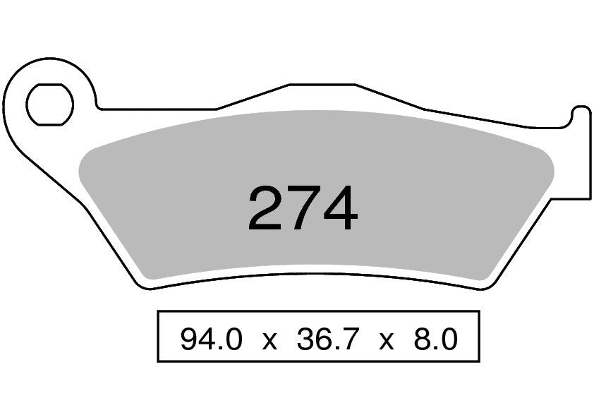 PASTIGLIE OGNIBENE NISSIN  KTM 1050 AD