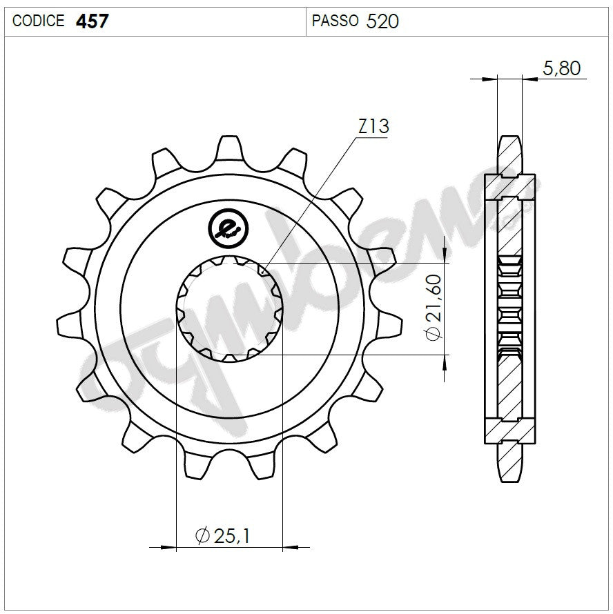 KIT TRASMISSIONE DID RACING KAWASAKI Cod. 37A115