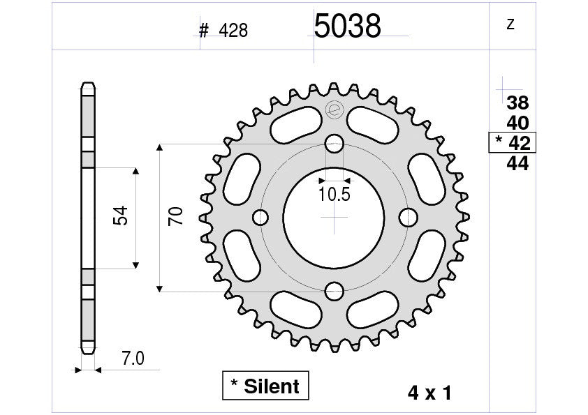 KIT TRASMISSIONE DID HONDA  Cod. 375589000