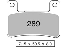 Carica l&#39;immagine nel visualizzatore di Gallery, PASTIGLIE OGNIBENE NISSIN SUZUKI GSX 600 - 750 - VStrom1000