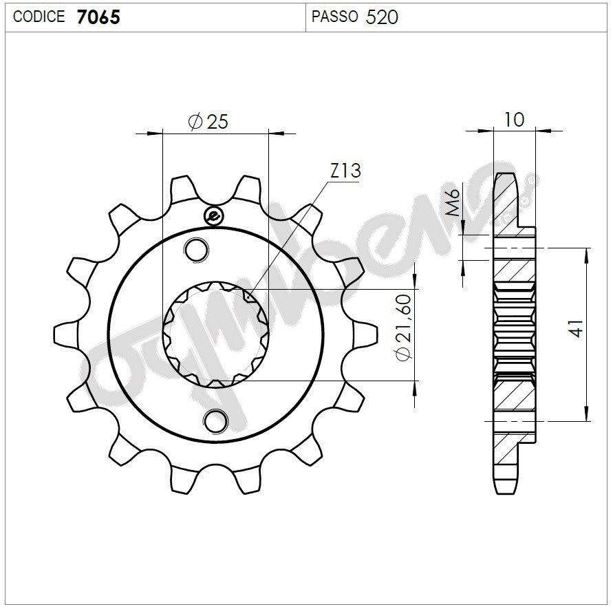 KIT TRASMISSIONE TROFEO HONDA Cod. 2555121444