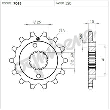 Carica l&#39;immagine nel visualizzatore di Gallery, KIT TRASMISSIONE TROFEO HONDA Cod. 255512000