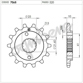 KIT TRASMISSIONE TROFEO YAMAHA Cod. 255496000