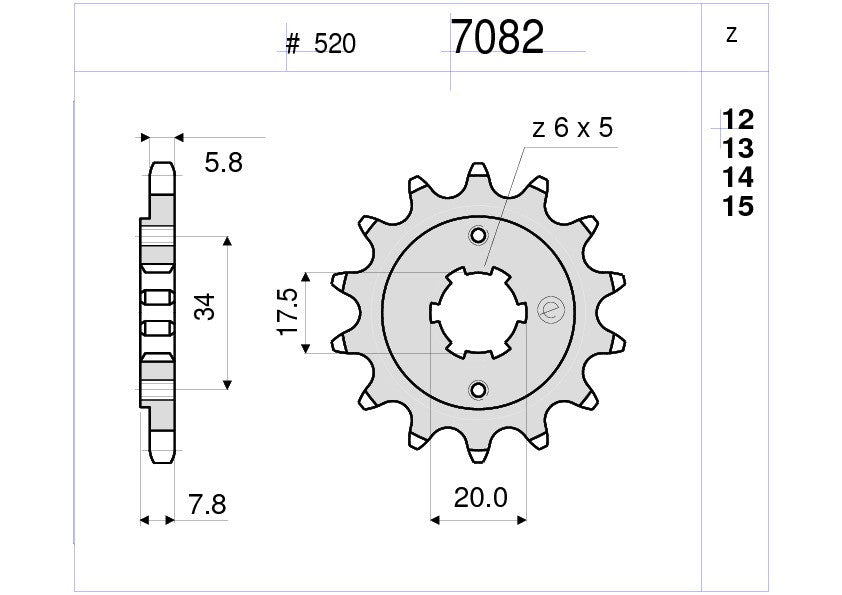 KIT TRASMISSIONE DID HONDA  Cod. 372621000