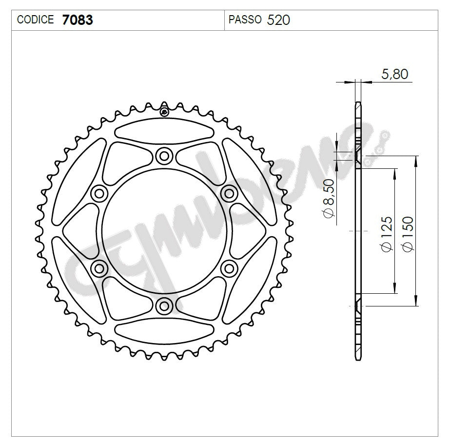 KIT TRASMISSIONE DID KTM Cod. 376234000