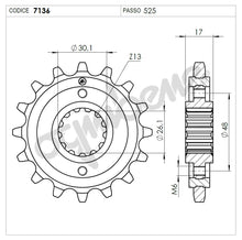 Carica l&#39;immagine nel visualizzatore di Gallery, KIT TRASMISSIONE TROFEO HONDA Cod. 2560851544