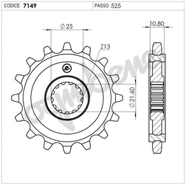 KIT TRASMISSIONE TROFEO YAMAHA Cod. 2555421647