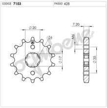 Carica l&#39;immagine nel visualizzatore di Gallery, KIT TRASMISSIONE DID HONDA  Cod. 376151000