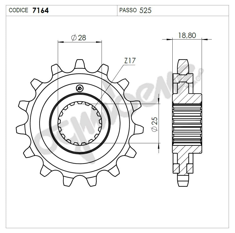 KIT TRASMISSIONE DID HUSQVARNA Cod. 376074000