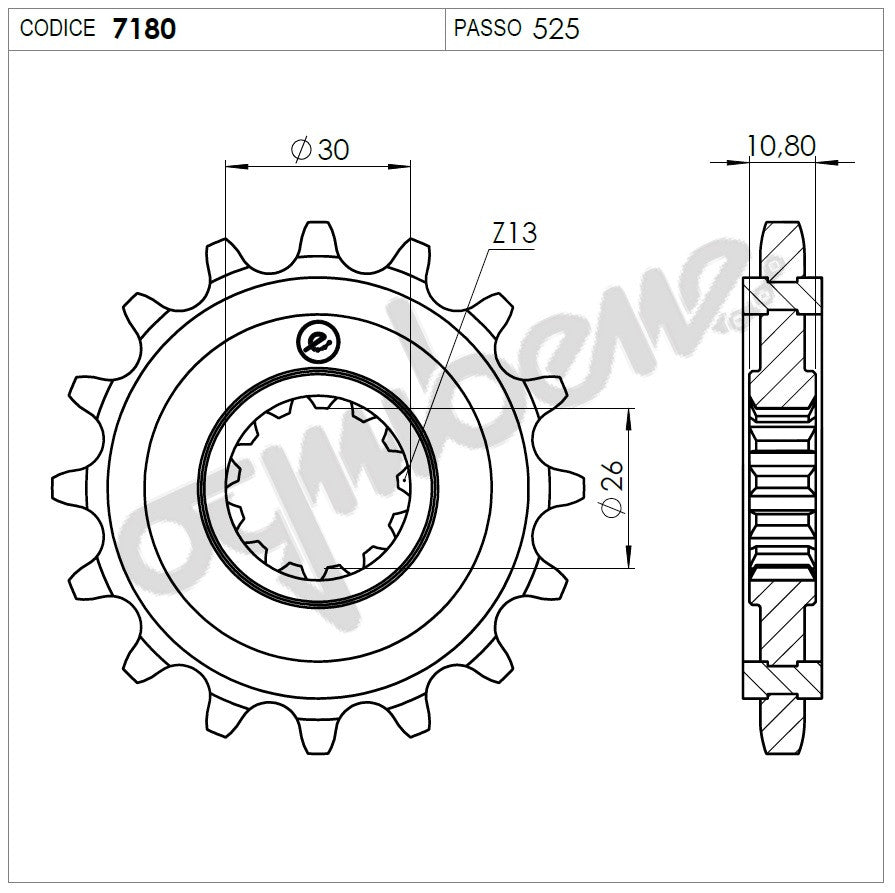 KIT TRASMISSIONE DID YAMAHA Cod. 3760721643