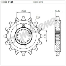 Carica l&#39;immagine nel visualizzatore di Gallery, KIT TRASMISSIONE DID YAMAHA Cod. 3760581645