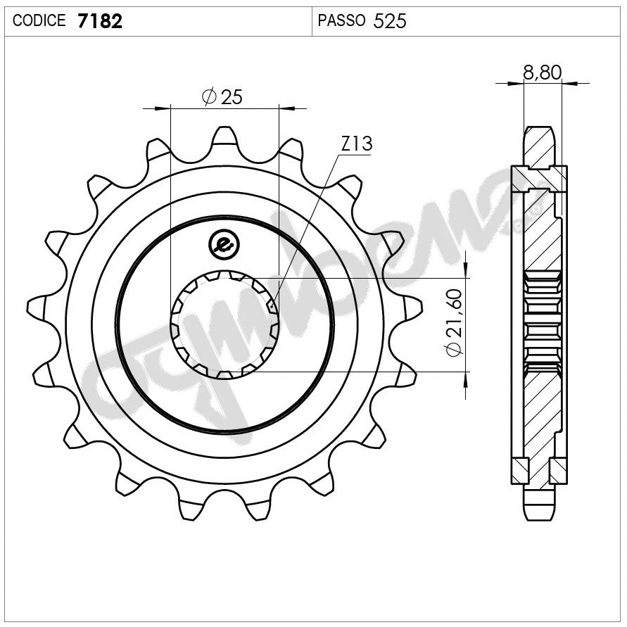 KIT TRASMISSIONE DID KAWASAKI Cod. 3726091544