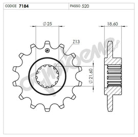 KIT TRASMISSIONE TROFEO KAWASAKI Cod. 2554411545
