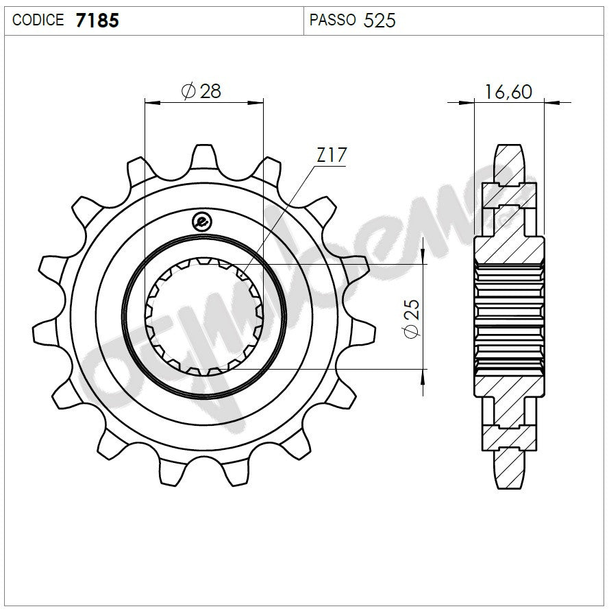 KIT TRASMISSIONE DID KTM Cod. 3755331743