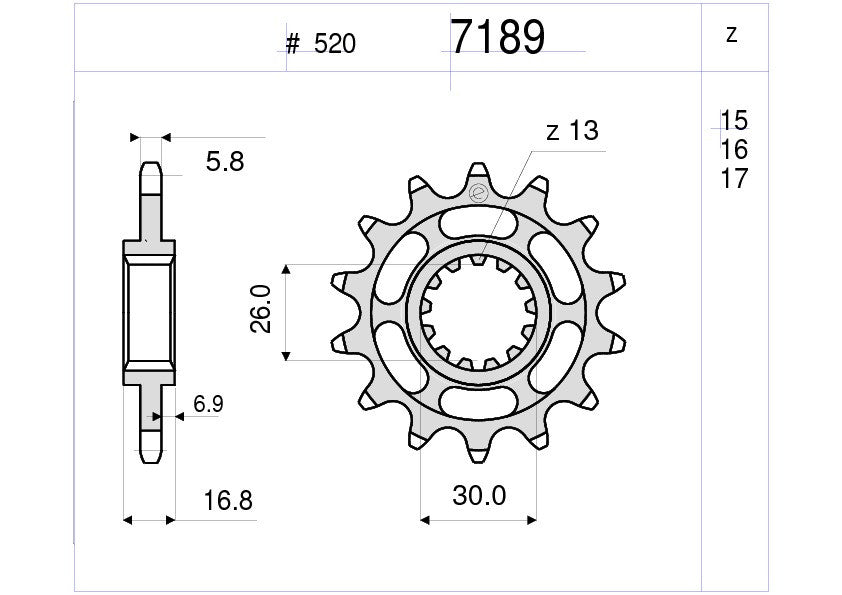 KIT TRASMISSIONE DID RACING HONDA Cod. 37A253