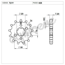 Carica l&#39;immagine nel visualizzatore Galleria, KIT TRASMISSIONE TROFEO SUZUKI  Cod. 256254000