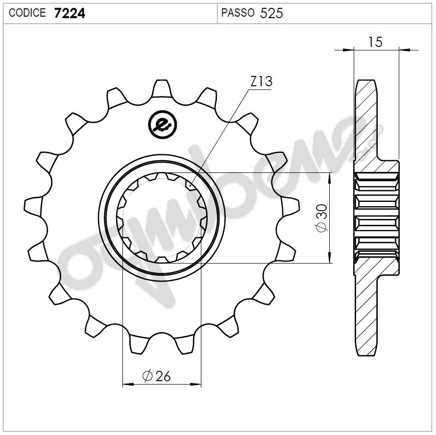 KIT TRASMISSIONE TROFEO BMW Cod. 256245000