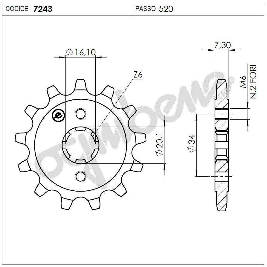 KIT TRASMISSIONE DID KTM Cod. 375942000