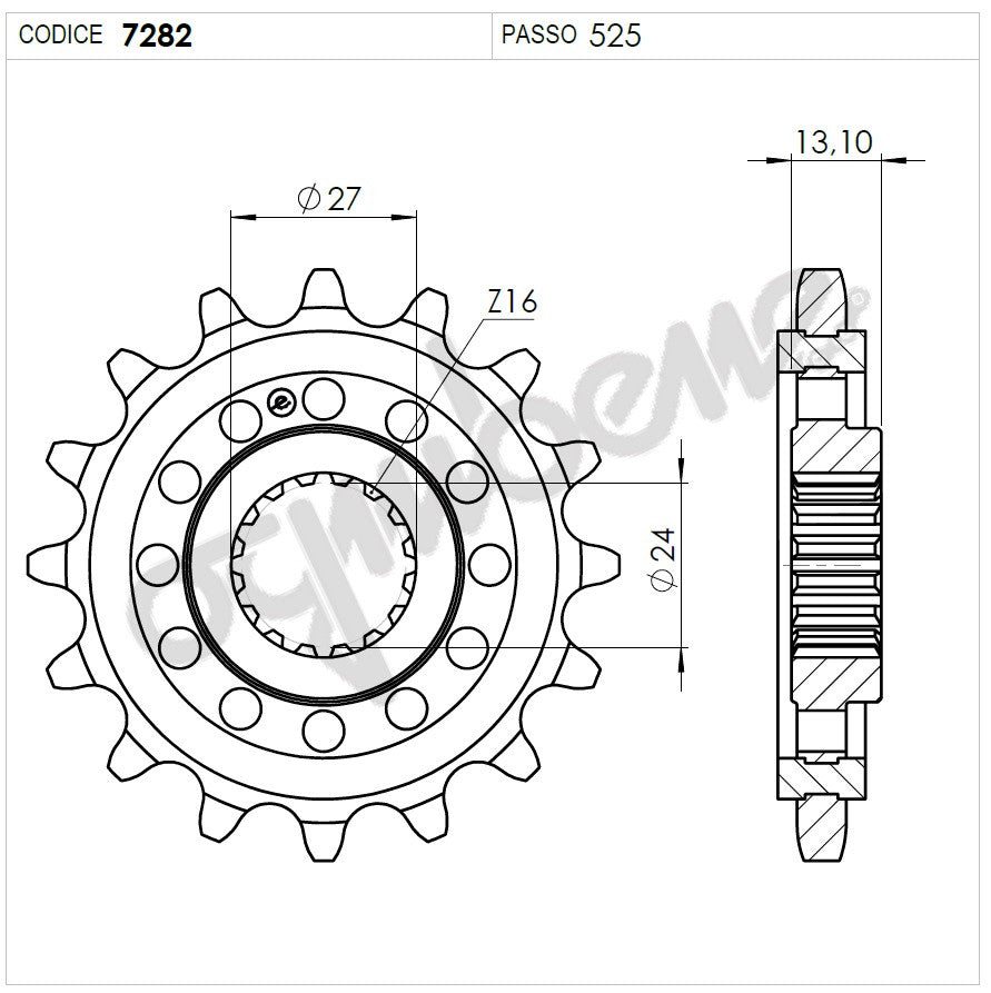 KIT TRASMISSIONE TROFEO SUZUKI  Cod. 256158000