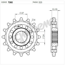 Carica l&#39;immagine nel visualizzatore di Gallery, KIT TRASMISSIONE TROFEO SUZUKI  Cod. 256158000