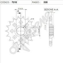 Carica l&#39;immagine nel visualizzatore Galleria, KIT TRASMISSIONE DID HONDA Cod. 376256000