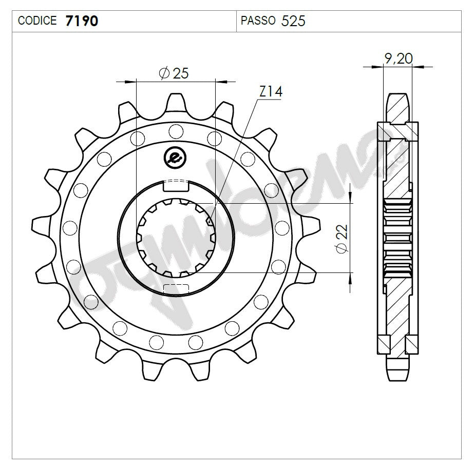 KIT TRASMISSIONE TROFEO BENELLI 752S  Cod.376289000