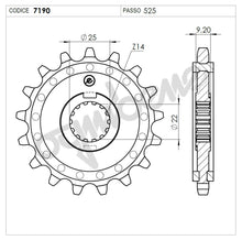 Carica l&#39;immagine nel visualizzatore Galleria, KIT TRASMISSIONE TROFEO BENELLI 752S  Cod.376289000